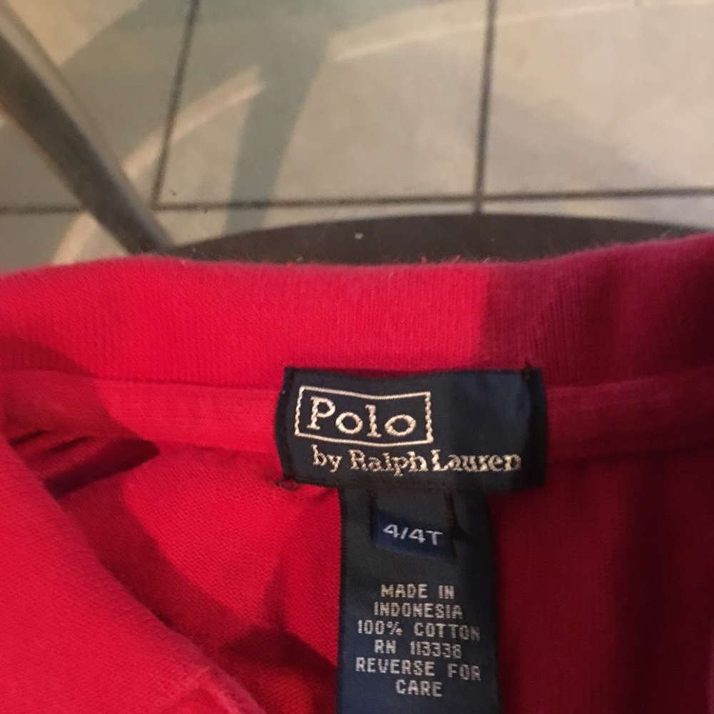 Red polo by Ralph Lauren